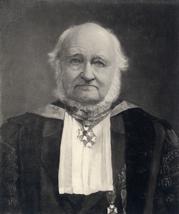 104002 Portret van Nicolaas Beets, geboren 13 september 1814, Hervormd predikant te Utrecht (1854 - 1874), hoogleraar ...